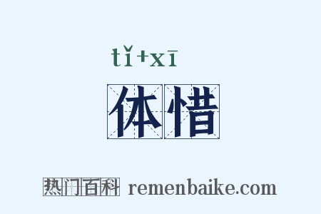 体惜是什么意思的图片
